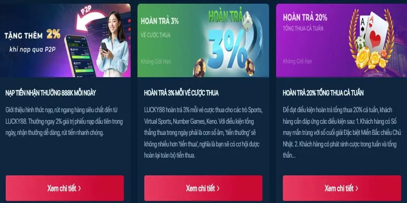 Chương trình hoàn trả cược Nổ Hũ lucky8882